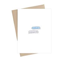 Miss You Text Greeting Card