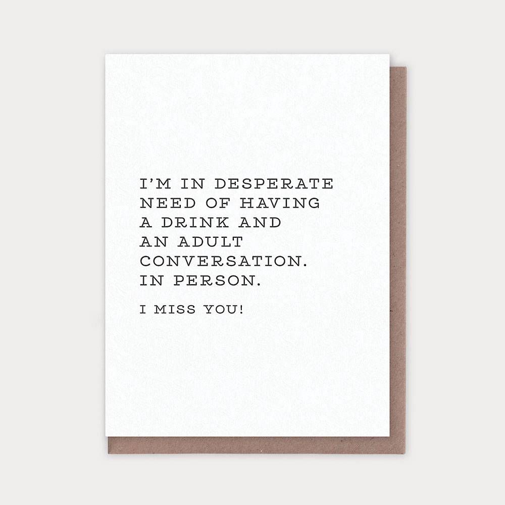 Adult Drink Greeting Card