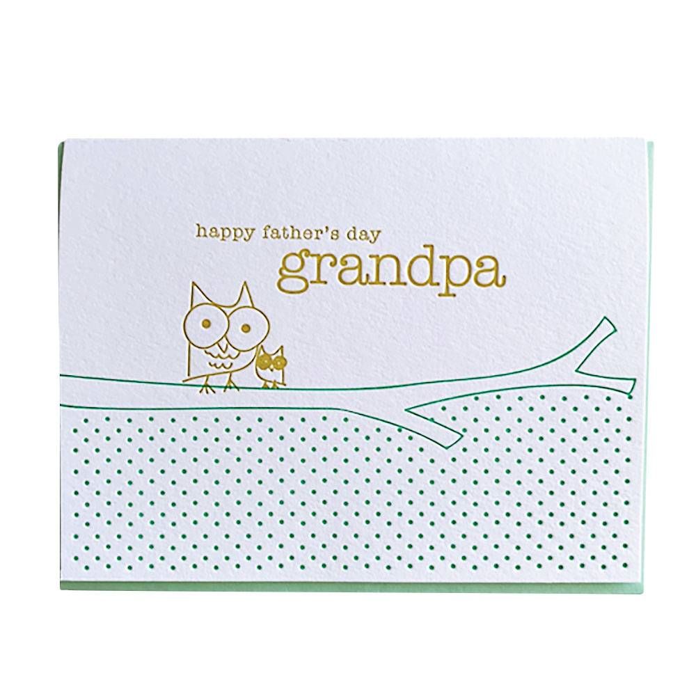 Wise Owl Grandpa Father's Day Card