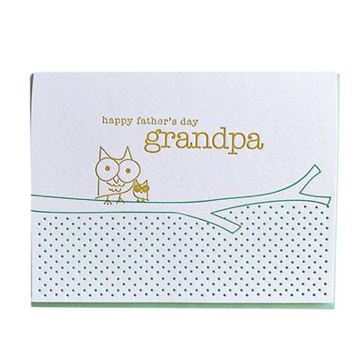 Wise Owl Grandpa Father's Day Card