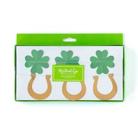 St. Patrick's Day Shamrocks & Horseshoes Banner Set