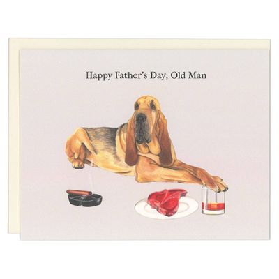 Bloodhound Father's Day Card