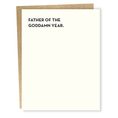 Father Of The Year Father's Day Card