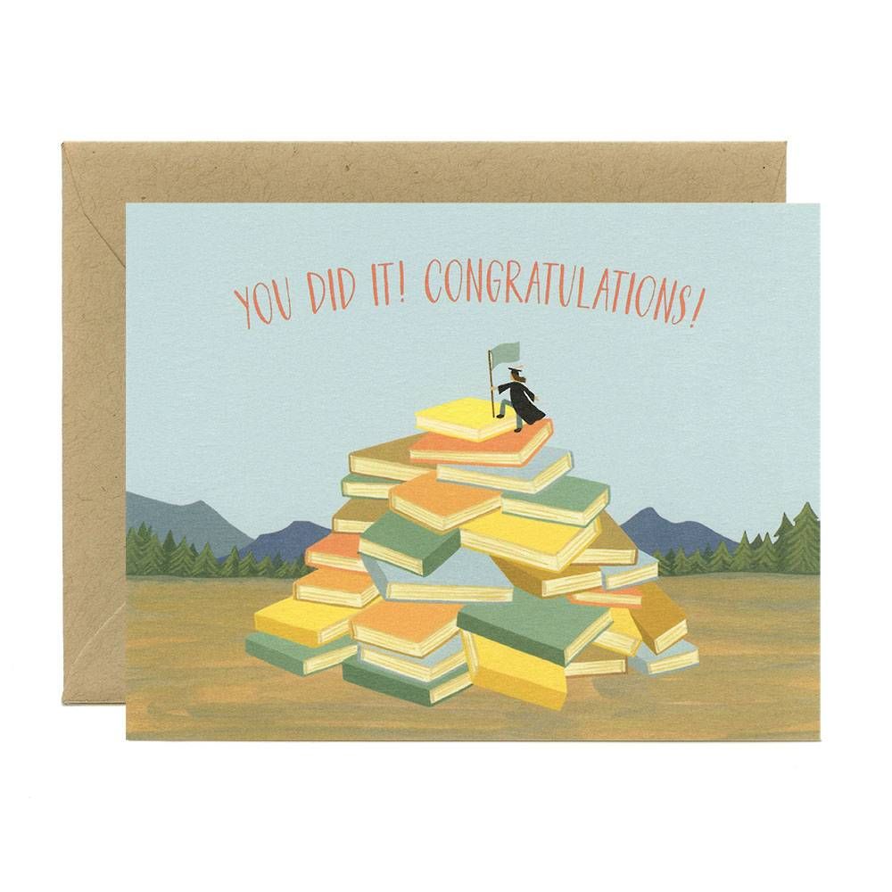 Book Mountain Graduation Card