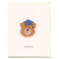 Handcrafted Bear Graduation Card