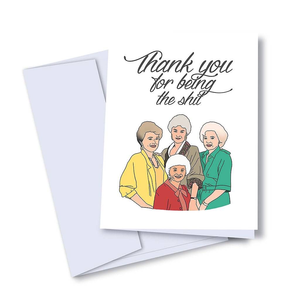 Golden Thank You Card