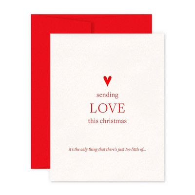 Sending Love This Christmas Card