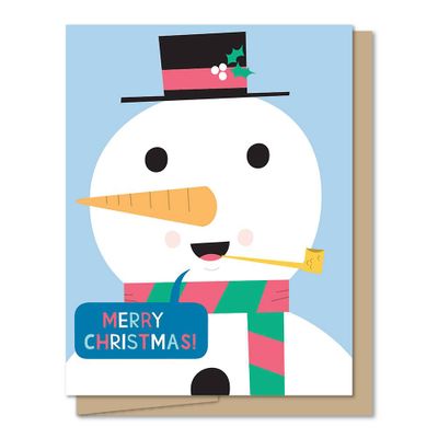 Snowlidays Snowman Holiday Card