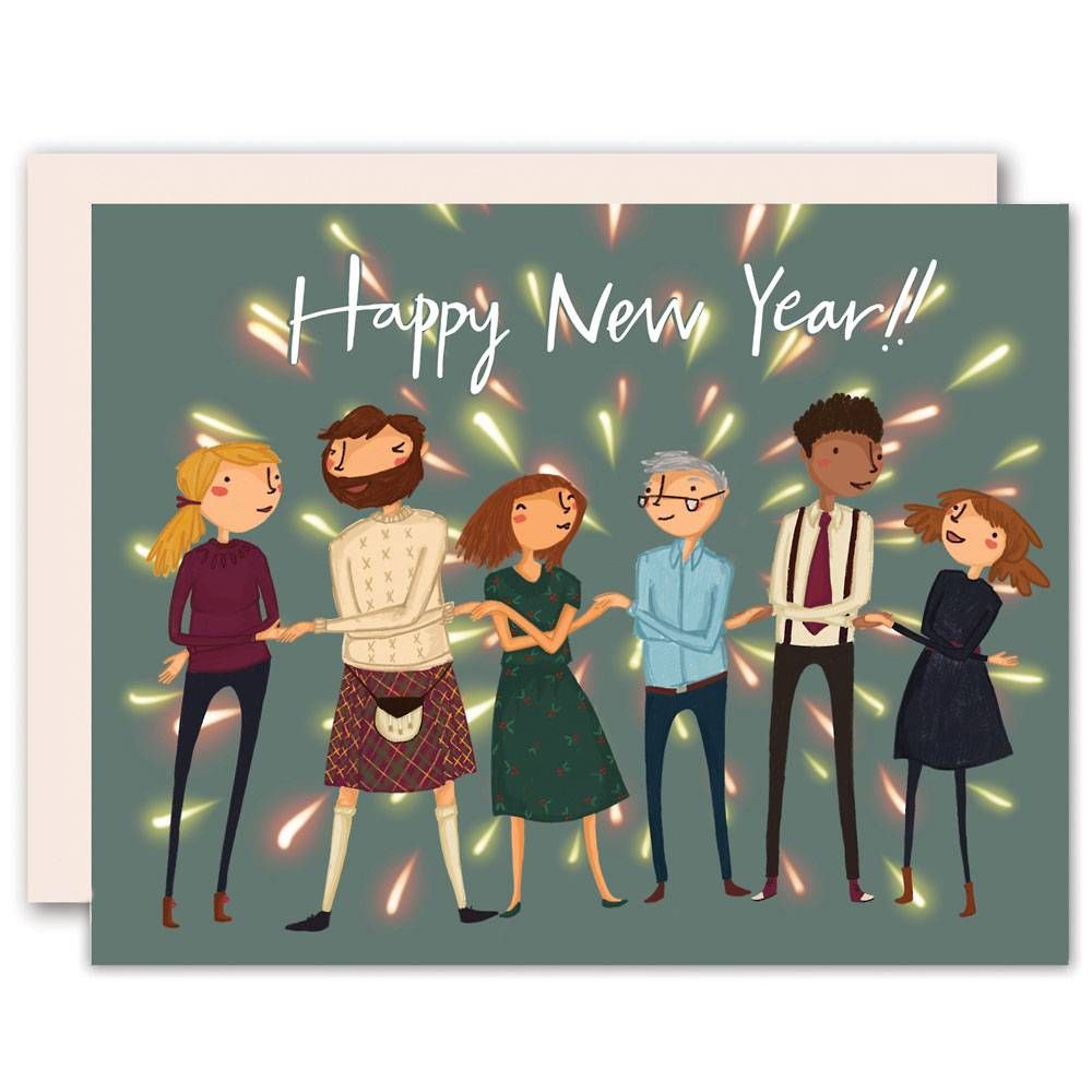 Friends Together New Year Card