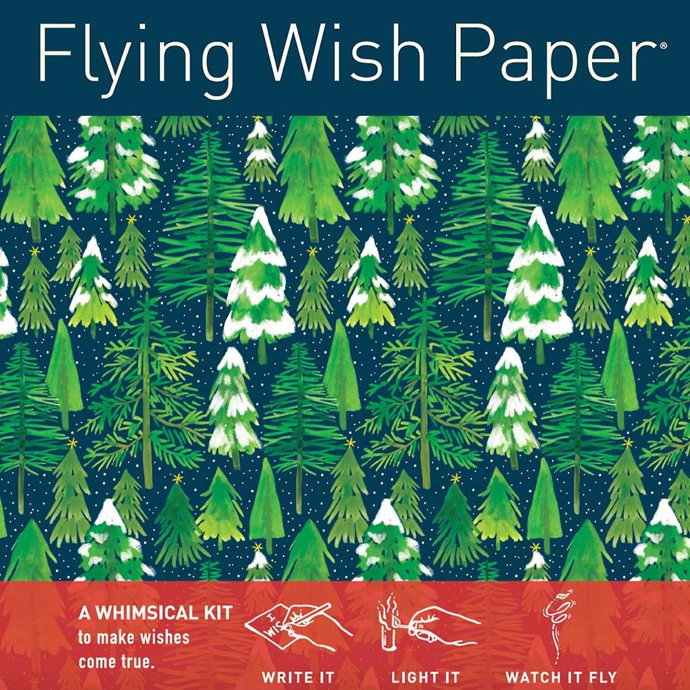 Paper Source Christmas Tree Farm Flying Wish Paper
