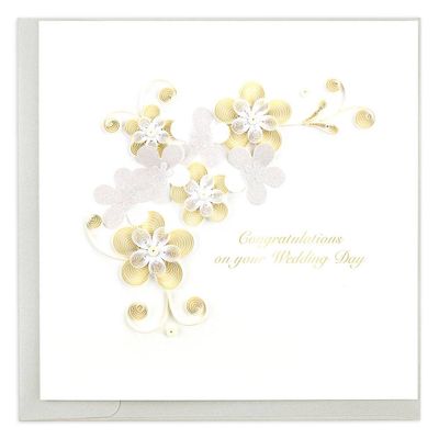 Quilling Your Day Wedding Card