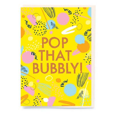 Pop That Bubbly Congratulations Card