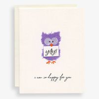 Handcrafted Happy For You Congratulations Card