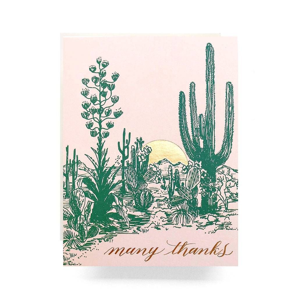 Desert Sunset Thank You Card