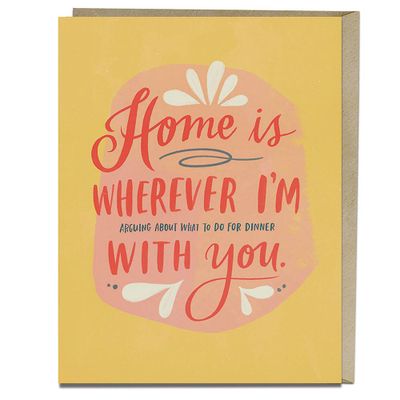 Home Is With You Love Card