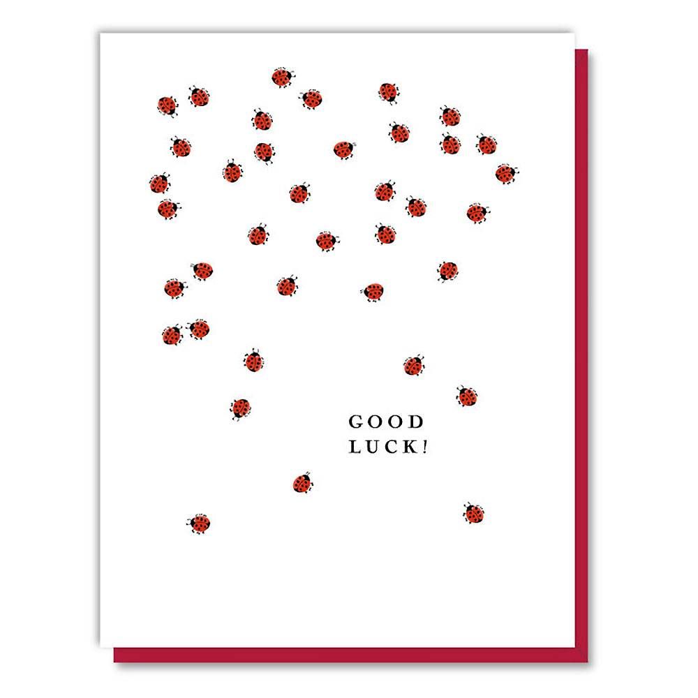 Lady Bug Good Luck Card