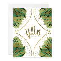 Tropical Hello Greeting Card