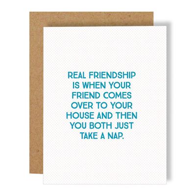 Real Friends Nap Greeting Card