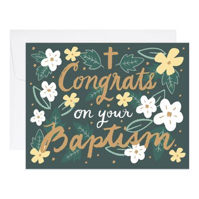 Congrats On Your Baptism Card