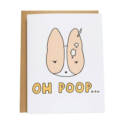 Oh Poop Greeting Card