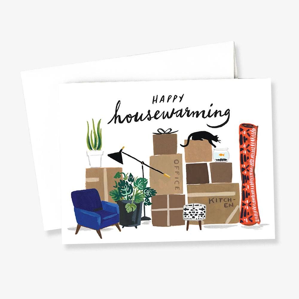 Moving Boxes Housewarming Greeting Card