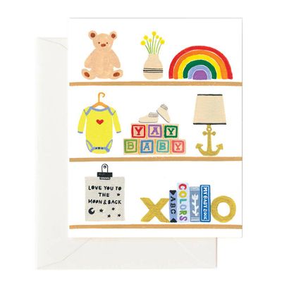 Toy Shelf Baby Card