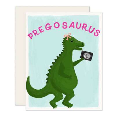 Pregosaurus Rex Baby Card