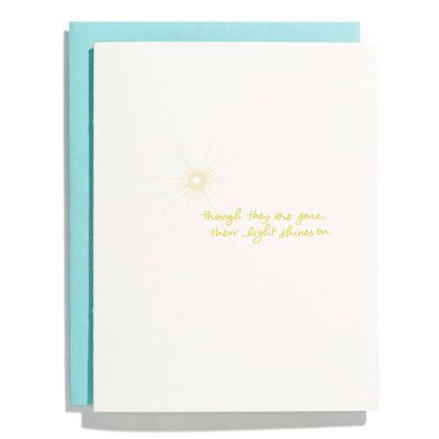 Light Shines On Sympathy Card