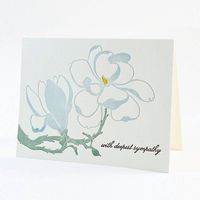 Magnolia Sympathy Card