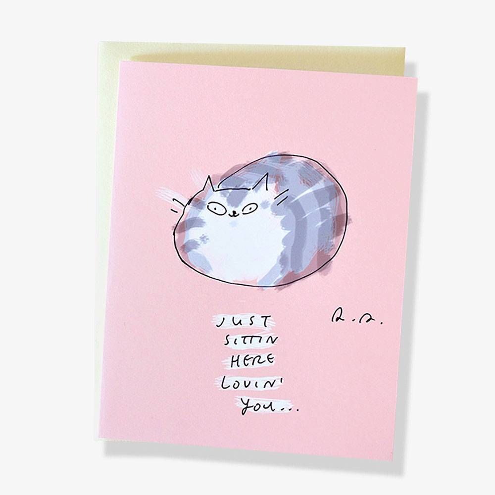 Sittin' Here Lovin' You Greeting Card