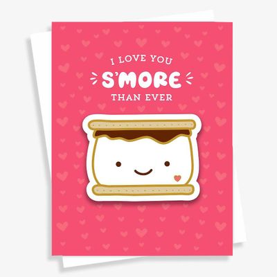 S'more Than Ever Sticker Greeting Card