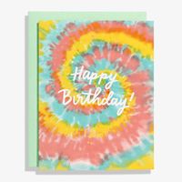 Tie Dye Birthday Card