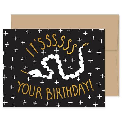 Snake Birthday Card