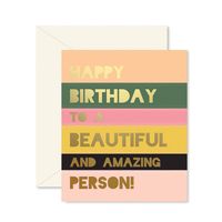 Beautiful & Amazing Birthday Card