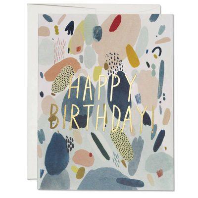 Paint Stroke Birthday Card