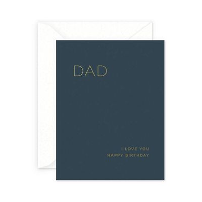 Dad I Love You Birthday Card