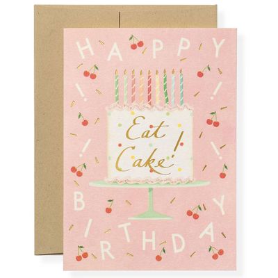 Eat Cake Birthday Card