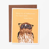 Wise Owl Graduation Card