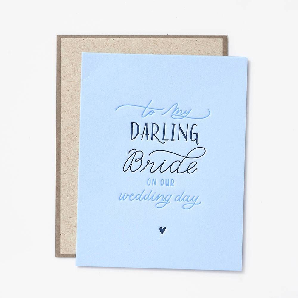 To My Darling Bride Wedding Card