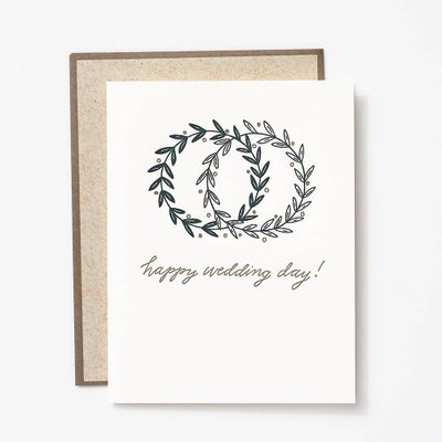 Wreaths Wedding Card