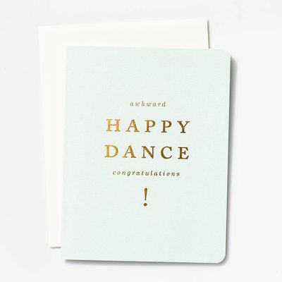 Awkward Happy Dance Congratulations Card