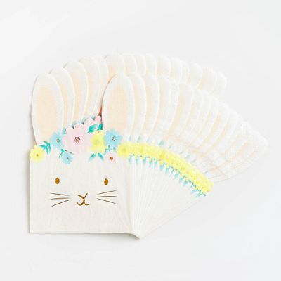 Floral Bunny Napkins