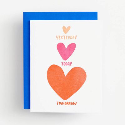 Yesterday Today Tomorrow Love Card