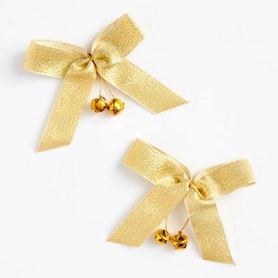 Gold Bows with Bells