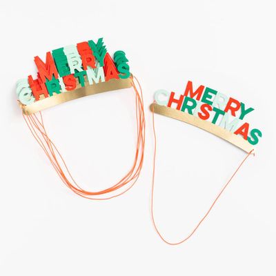 Merry Christmas Paper Headbands