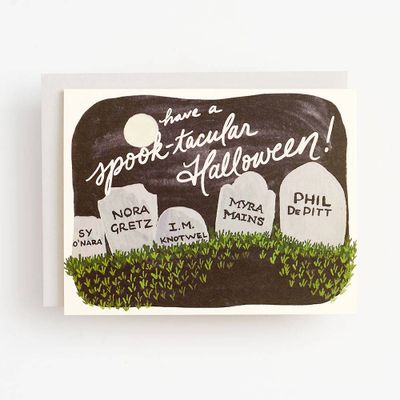Tombstones Halloween Card