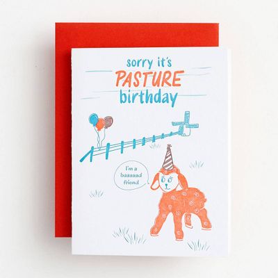 Pasture Birthday Card