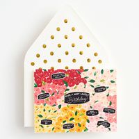 Flower Market Birthday Card