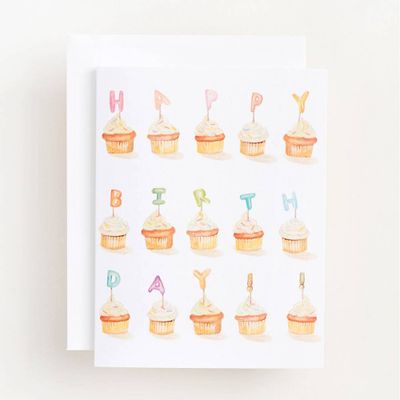 Happy Birthday Cupcakes Card