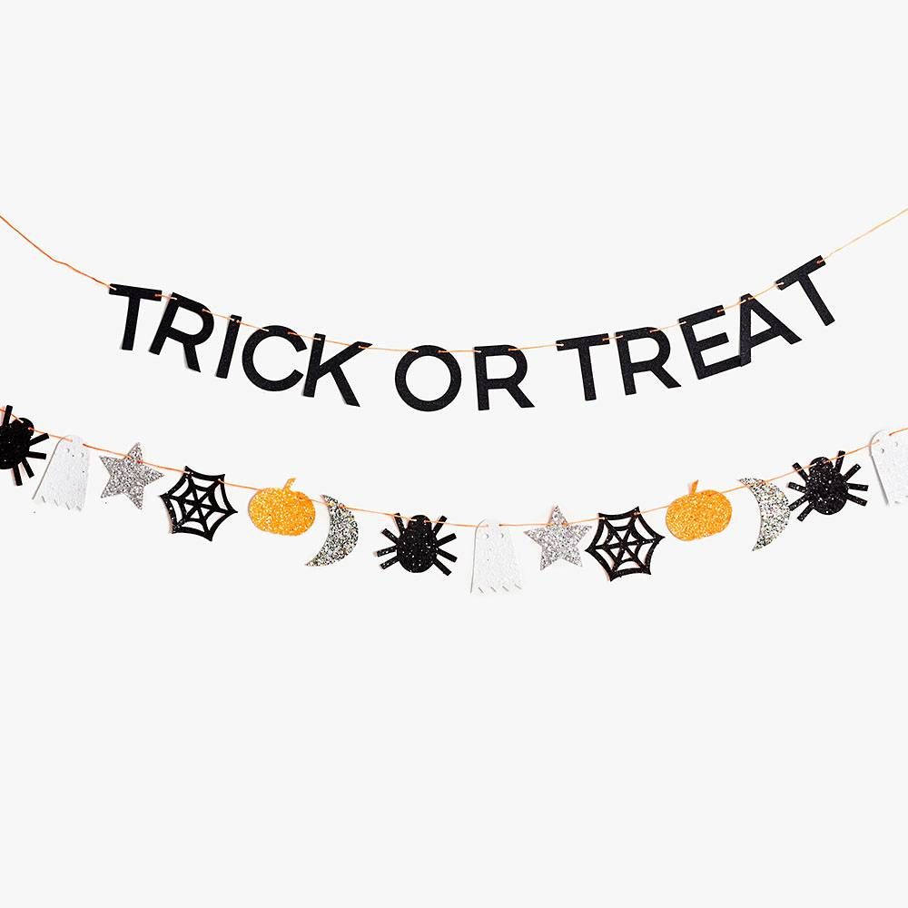 Trick or Treat Glitter Garlands